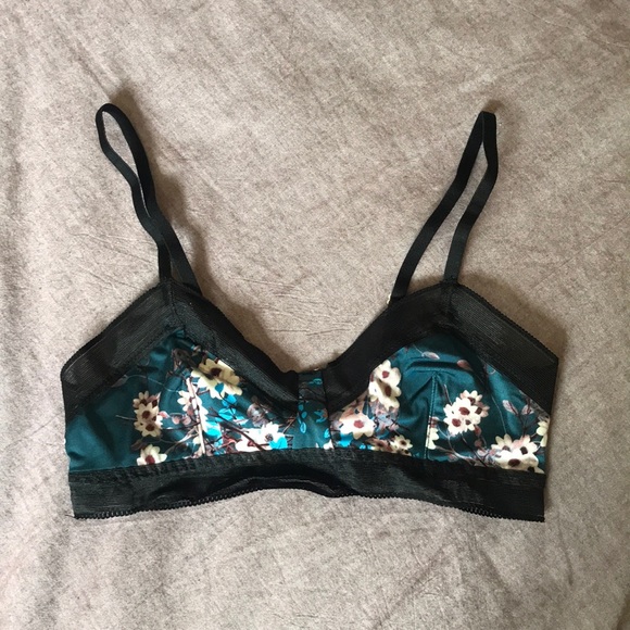 Sam Edelman Other - Sam Edelman Sateen Floral Bralette • Size S
